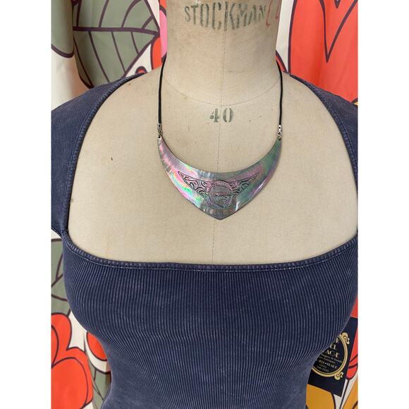 vintage y2k ribbed gray crop top low cut cap sleeve fitted cropped acid wash s - Picture 2 of 7